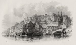 Benares, India, Engraved by A. Willmore